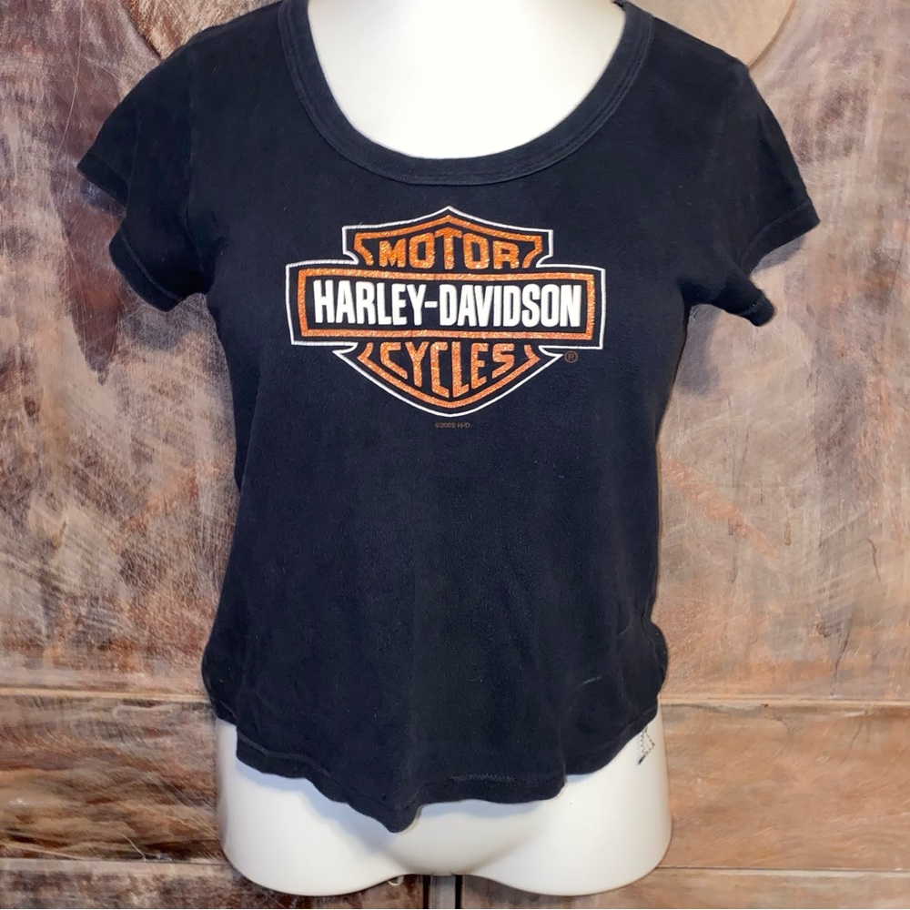 Harley Davidson cropped tee
